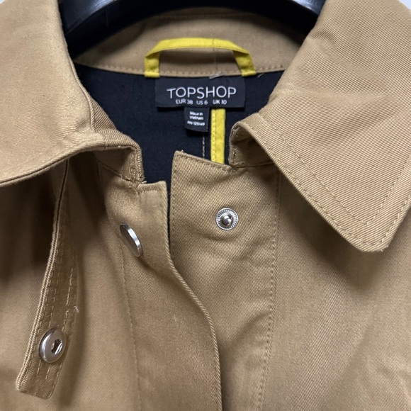 Topshop Men's Tan and Yellow Military Jacket - Picture 4 of 9